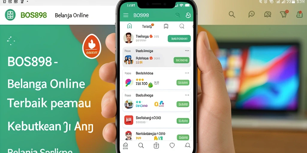 Tampilan antarmuka BOS898 untuk belanja online yang sederhana dan intuitif.