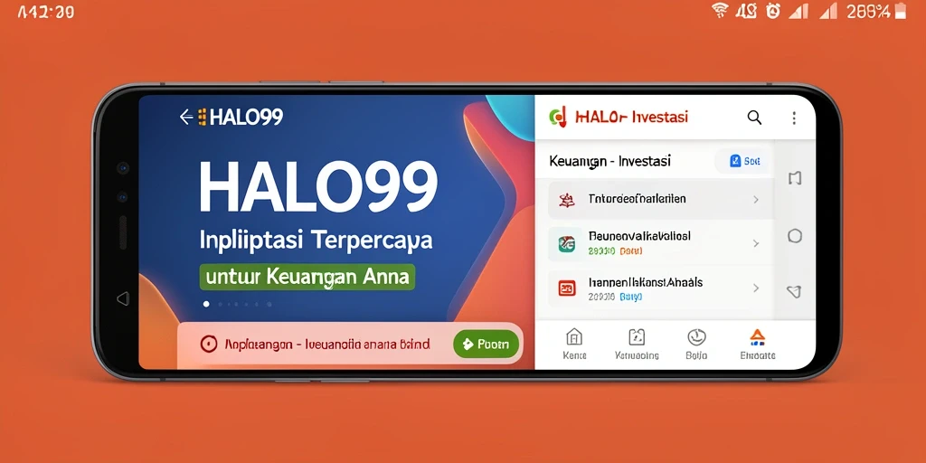Antarmuka HALO99 yang intuitif dan informatif.