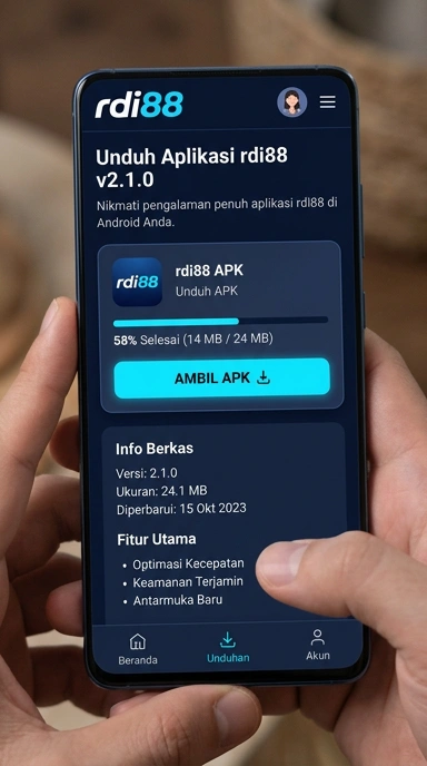 Tampilan halaman APK rdi88