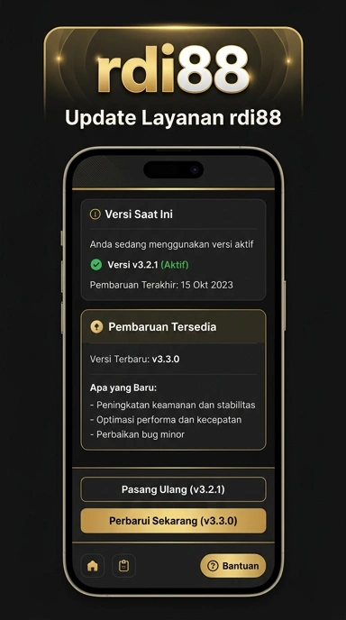 Tampilan riwayat versi rdi88